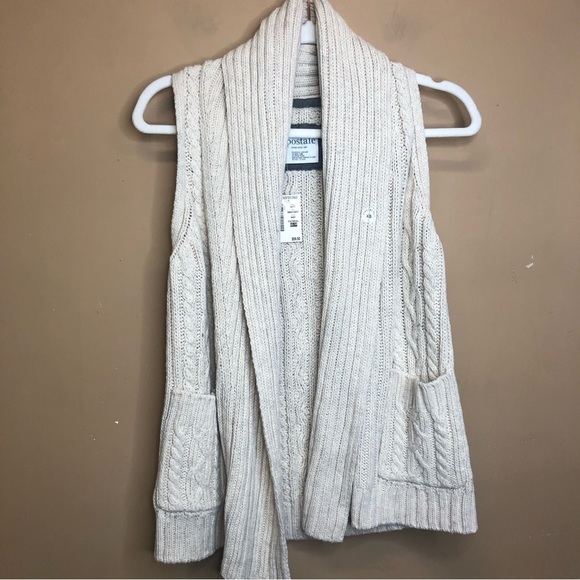 Aeropostale Cream Cable Knit Sweater NWT - Picture 1 of 5